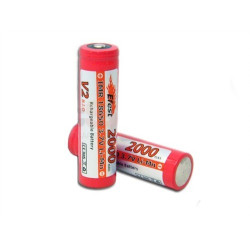 18650 High Drain lithium batteri med knop